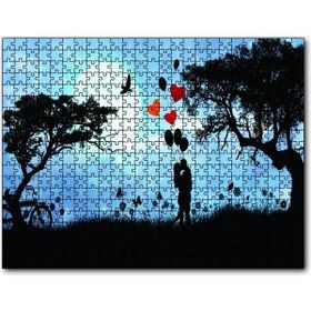 Cakapuzzle Sevgililer Doğa Balon Kalp 1000 Parça Puzzle
