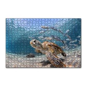 Cakapuzzle Sevimli Caretta ve Ton Balıkları 120 Parça Ahşap Puzzle