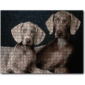 Cakapuzzle Sevimli Kahverengi Weimaranerler Mdf 1000 Parça Puzzle