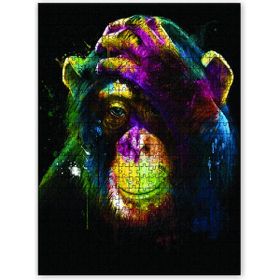 Cakapuzzle Sevimli Maymun Boyama 120 Parça Puzzle
