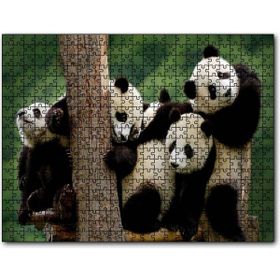 Cakapuzzle Sevimli Panda Yavruları Mdf 120 Parça Puzzle