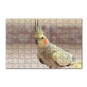 Cakapuzzle Sevimli Sarı Kakadu Papağanı 120 Parça Ahşap Puzzle