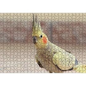 Cakapuzzle Sevimli Sarı Kakadu Papağanı 120 Parça Ahşap Puzzle