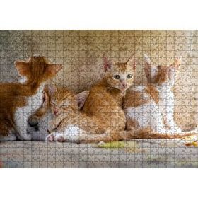 Cakapuzzle Sevimli Sarman Yavruları 120 Parça Ahşap Puzzle