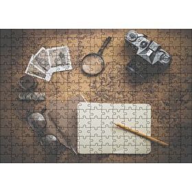 Cakapuzzle Seyahat Eşyaları ve Dünya Haritası 255 Parça Puzzle