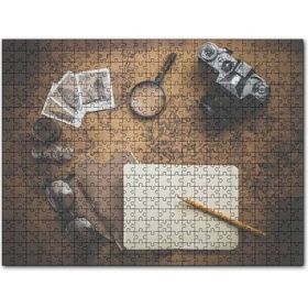 Cakapuzzle Seyahat Eşyaları ve Dünya Haritası 500 Parça Puzzle