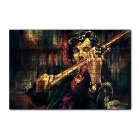 Cakapuzzle Sherlock Benedict Cumberbatch Keman 120 Parça Ahşap Puzzle