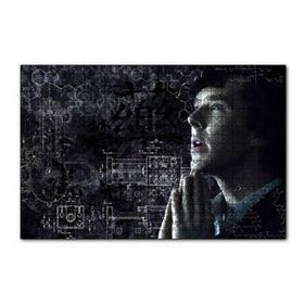 Cakapuzzle Sherlock Benedict Cumberbatch ve Formüller 120 Parça Ahşap Puzzle