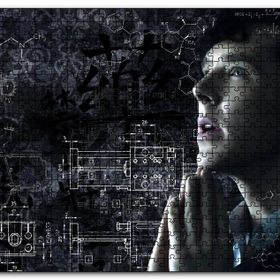 Cakapuzzle Sherlock Benedict Cumberbatch ve Formüller Mdf 1000 Parça Puzzle