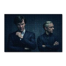 Cakapuzzle Sherlock Holmes ve Dr Watson 120 Parça Ahşap Puzzle