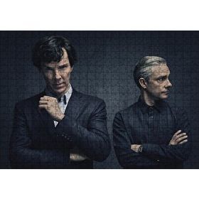 Cakapuzzle Sherlock Holmes ve Dr Watson 120 Parça Ahşap Puzzle