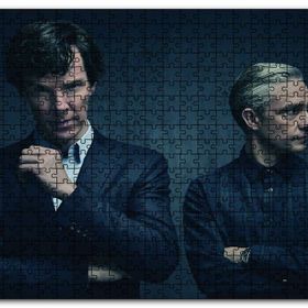 Cakapuzzle Sherlock Holmes ve Dr Watson Mdf 120 Parça Puzzle