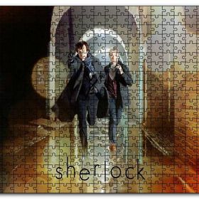 Cakapuzzle Sherlock ve Watson Koşuyor Mdf 1000 Parça Puzzle