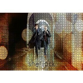 Cakapuzzle Sherlock ve Watson Koşuyor Mdf 1000 Parça Puzzle