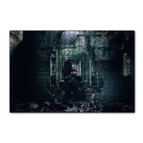 Cakapuzzle Sherlock ve Watson Yıkıntılar Arasında 120 Parça Ahşap Puzzle