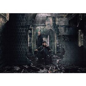 Cakapuzzle Sherlock ve Watson Yıkıntılar Arasında 120 Parça Ahşap Puzzle