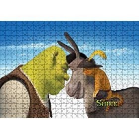 Cakapuzzle Shrek Sonsuza Kadar Shrek Eşek Shrek 120 Parça Ahşap Puzzle