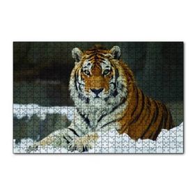 Cakapuzzle Sibirya Kaplanı 120 Parça Ahşap Puzzle