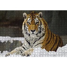 Cakapuzzle Sibirya Kaplanı 120 Parça Ahşap Puzzle