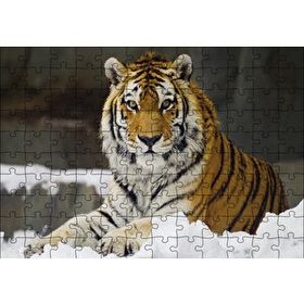 Cakapuzzle Sibirya Kaplanı 120 Parça Ahşap Puzzle