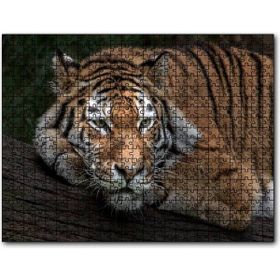 Cakapuzzle Sibirya Kaplanı Dalda Dinleniyor Mdf 120 Parça Puzzle