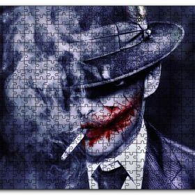 Cakapuzzle Sigara İçen Joker ve Dumanlar Mdf 120 Parça Puzzle