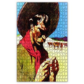 Cakapuzzle Sigara Saran Kovboy Ahşap 1000 Parça Puzzle