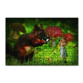 Cakapuzzle Sincap Kız Fotoğraf Çekimi 120 Parça Ahşap Puzzle