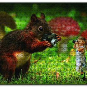 Cakapuzzle Sincap Kız Fotoğraf Çekimi Ahşap 1000 Parça Puzzle