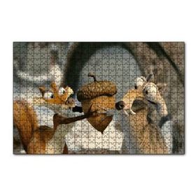 Cakapuzzle Sincap Scrat İle Fındık Toplamaca Görseli 120 Parça Ahşap Puzzle