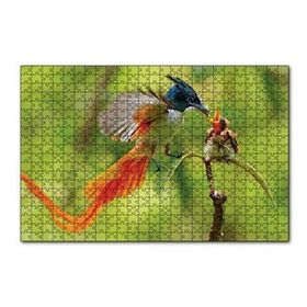Cakapuzzle Sinekkapan Kuşu Yavrusunu Besliyor 120 Parça Ahşap Puzzle