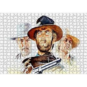 Cakapuzzle Sinema Afişi 1965 Adam Film Clint Eastwood 120 Parça Ahşap Puzzle