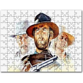 Cakapuzzle Sinema Afişi 1965 Adam Film Clint Eastwood Mdf 1000 Parça Puzzle