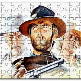 Cakapuzzle Sinema Afişi 1965 Adam Film Clint Eastwood Mdf 500 Parça Puzzle