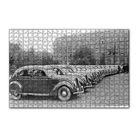 Cakapuzzle Sıralanmış Volvo PV36 Carioca Fabrika Önünde 120 Parça Ahşap Puzzle