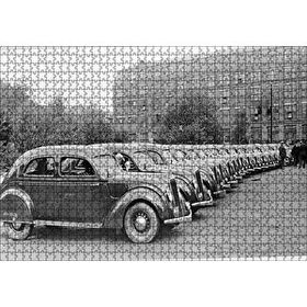 Cakapuzzle Sıralanmış Volvo Pv36 Carioca Fabrika Önünde Mdf 1000 Parça Puzzle