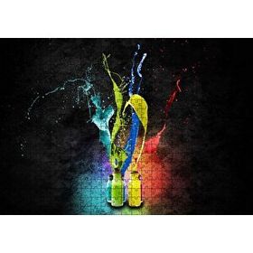 Cakapuzzle Şişelerde Boyamalar Görseli 500 Parça Ahşap Puzzle