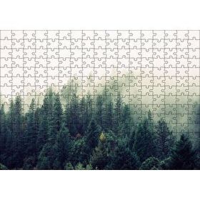Cakapuzzle Sisler İçindeki Yemyeşil Orman 120 Parça Ahşap Puzzle