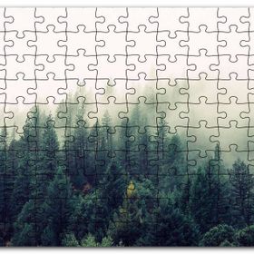 Cakapuzzle Sisler İçindeki Yemyeşil Orman Mdf 120 Parça Puzzle