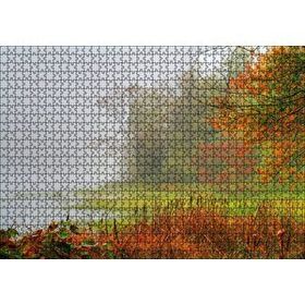 Cakapuzzle Sisli Ormanda Sonbahar Renkleri ve Göl Mdf 1000 Parça Puzzle