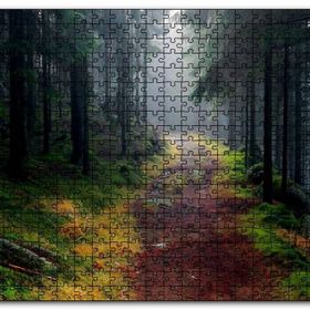 Cakapuzzle Sisli Ormandaki Patika Mdf 500 Parça Puzzle