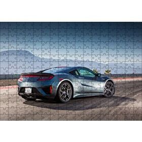 Cakapuzzle Siyah Acura NSX Arka Görünüş 120 Parça Ahşap Puzzle