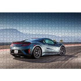 Cakapuzzle Siyah Acura NSX Arka Görünüş 120 Parça Ahşap Puzzle