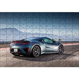 Cakapuzzle Siyah Acura NSX Arka Görünüş 120 Parça Ahşap Puzzle