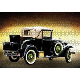 Cakapuzzle Siyah Antika Araba 120 Parça Ahşap Puzzle