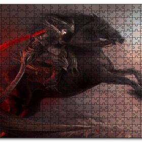 Cakapuzzle Siyah Atlı Savaşçı Mdf 1000 Parça Puzzle
