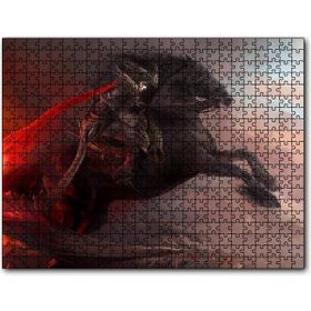 Cakapuzzle Siyah Atlı Savaşçı Mdf 1000 Parça Puzzle