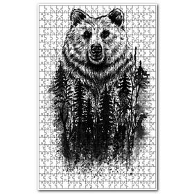 Cakapuzzle Siyah Ayı Ormanda Gezinti Ahşap 255 Parça Puzzle