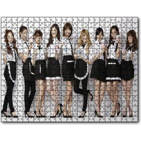 Cakapuzzle Siyah Beyaz Girls Generation Kızlar Mdf 500 Parça Puzzle