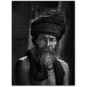 Cakapuzzle Siyah Beyaz Hint Fakiri Ahşap 500 Parça Puzzle